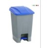 PAPELERA CON PEDAL Y RUEDAS 70L. VERDE 4309