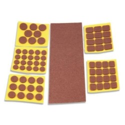 DESLIZADORES FIELTRO MARRON SURTIDO 69 UD B62810M