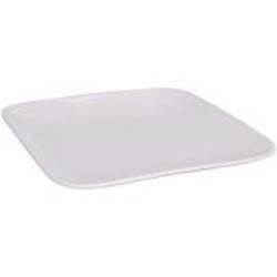 PLATO CUADRADO PORCELANA BLANCO 21CM Q81000060