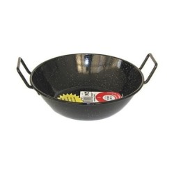 SARTEN ESMALTADA HONDA CON ASAS LA IDEAL 30 CM.