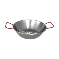 SARTEN PULIDA HONDA CON ASAS LA IDEAL 34 CM.