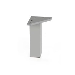 PATA CUADRADA ABS 40*80 MM ALUMINIO MATE  50012AL