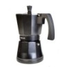CAFETERA ALUMINIO INDUCCION NEGRA 1-3 TAZAS LUCCIA