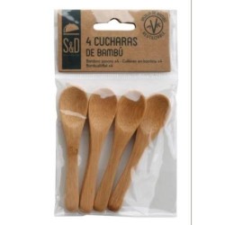 SET 4 CUCHARAS PEQUEÑAS BAMBU KA3902