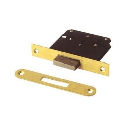 CERRADURA EMBUTIR DENT. N-1 205-A LATON -35