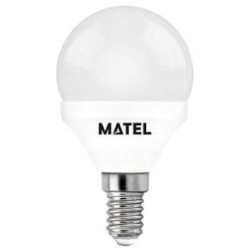 BOMBILLA LED 5 W. ESFERICA E14 LUZ FRIA 21799