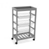 VERDULERO ACERO 3 CESTAS GRIS 998230 095