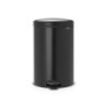 CUBO DE BASURA PEDAL NEGRO 20L NEWICON 114106