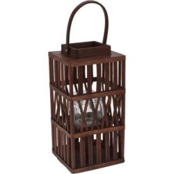 LINTERNA FAROL MADERA 38CM AAE325750