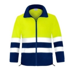 FORRO POLAR A.V. ABIERTO BICOLOR 3051AFAM T-3XL