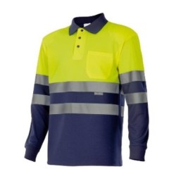 POLO BICOLOR ALTA VISIBILIDAD M/LARGA 175 70 T-  L