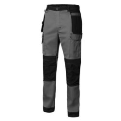 PANTALON CANVAS STRETCH GRIS/NEGRO T/  S