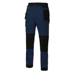 PANTALON CANVAS STRETCH AZUL MAR./NEGRO T-  M