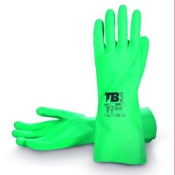 GUANTE SIN SOPORTE NITRILO  9009F QUIMICO VERDE 7