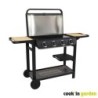 BARBACOA GAS C/PLANCHA FLAVO 76SC CON CARRO AM084T