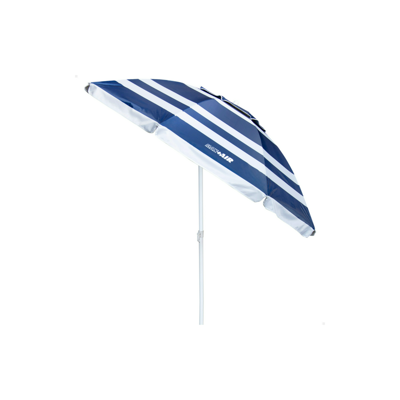 SOMBRILLA PLYA POLISTR UV50 AZL/BLNC T.28/32 62235