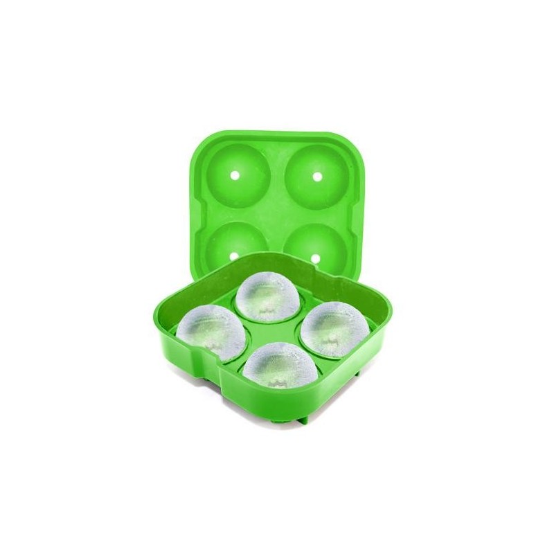 MOLDE SILICONA 4 HIELOS 5,5CM VERDE FIK 182