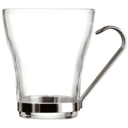 JUEGO 3 TAZAS CAFÉ 11CL CON ASA ACERO INOX 3359137