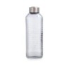 BOTELLA VIDRIO TRANSP ACERO INOX 1,3L VELVET QUID