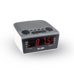 RADIO DESPERTADOR BLANCO AM/FM PANTALLA LED ELBE