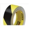 CINTA VINILO FRANJA SEGURIDAD NEGRO AMARILLO   766