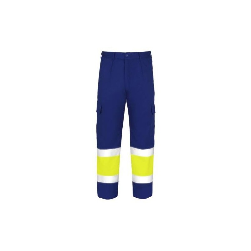PANTALON ALTA VISIBILIDAD TERGAL AZUL MARINO T-38