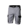 BERMUDA BICOLOR MULTIBOLSILLOS GRIS/NEGRO T-52