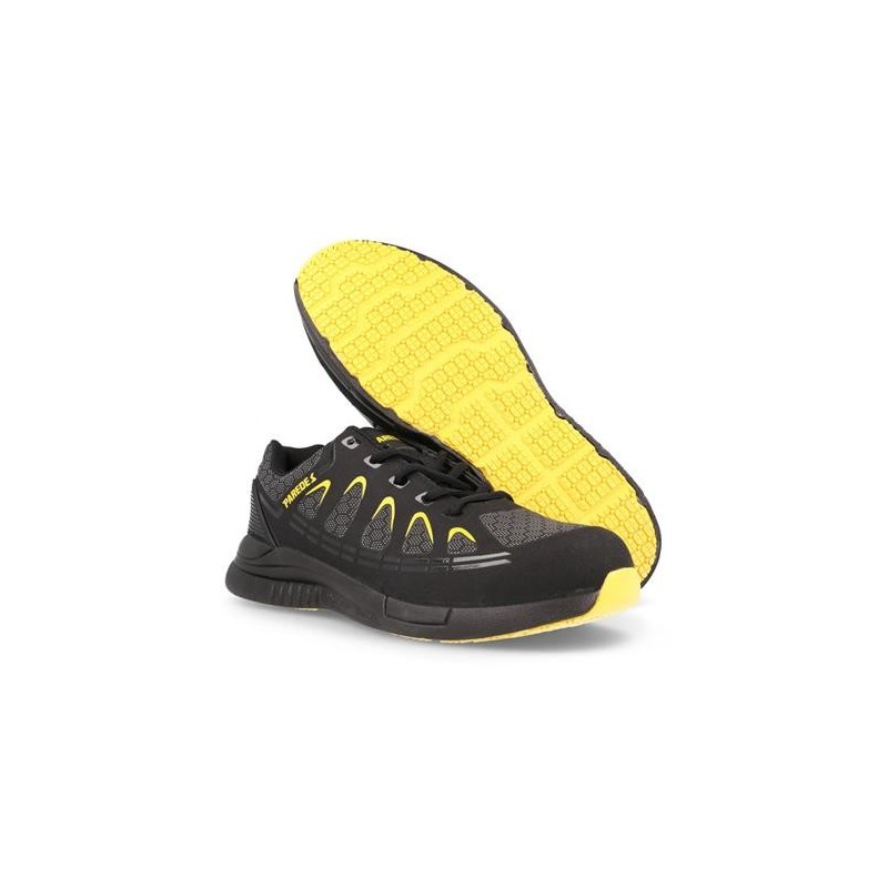 ZAPATILLA SEG. EXCALIBUR NEGRO-AMARILLO T-40
