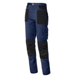 PANTALON STRETCH AZUL/ NEGRO 8730 T-M