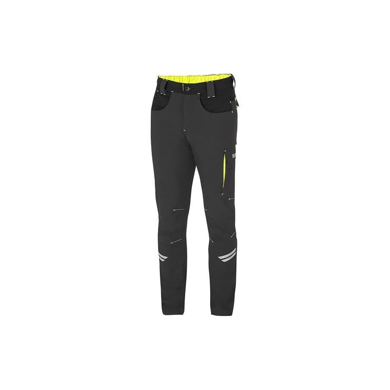 PANTALON KANSAS LIGHT TECH GRIS/AMARILLO T-XL