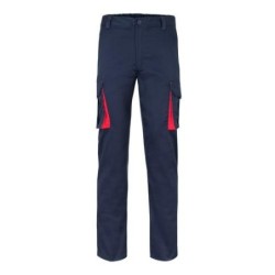 PANTALON STRETCH BICOLOR AZUL/ROJO T.44 103024S