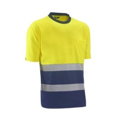 CAMISETA ALTA VISIBILIDAD LONDON AMAR/AZUL T.S
