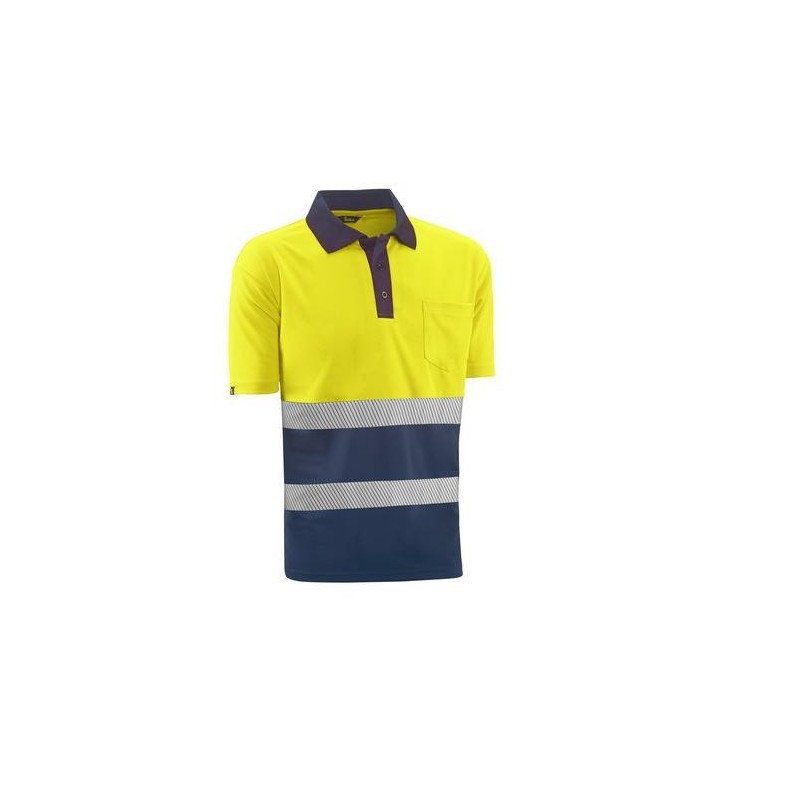 POLO M/C ALTA VISIBILIDAD LONDON AMAR/MARINO T.L