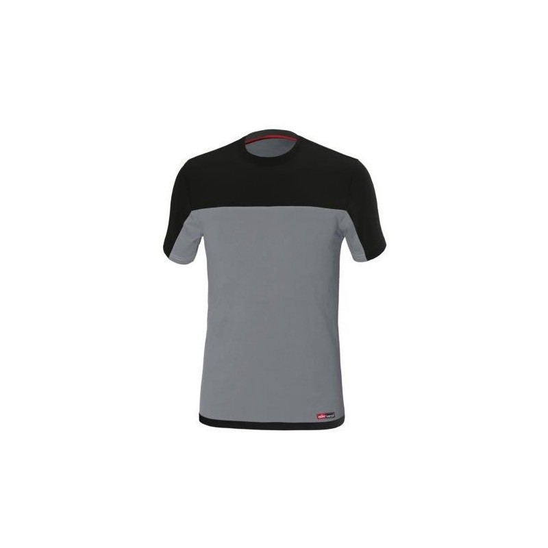 CAMISETA STRETCH GRIS/NEGRO 8772 T-XL