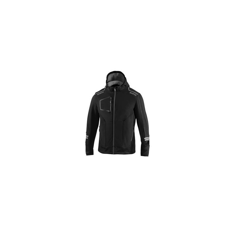CHAQUETA TECANIA SOFT-SHELL TECH YORK NEGRA T.2XL