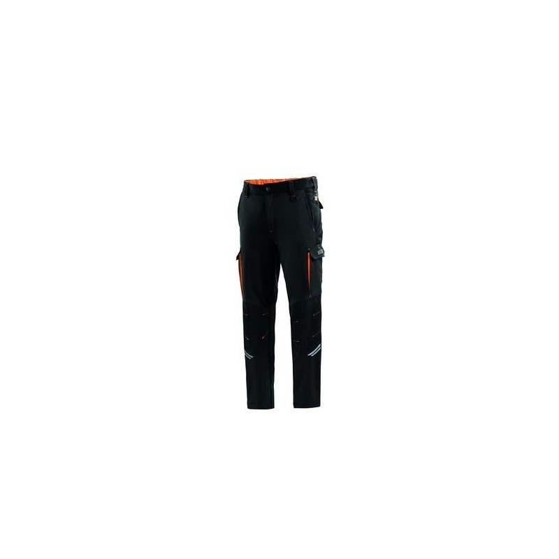 PANTALON TECNICO OREGON NEGRO/NARANJA T.L