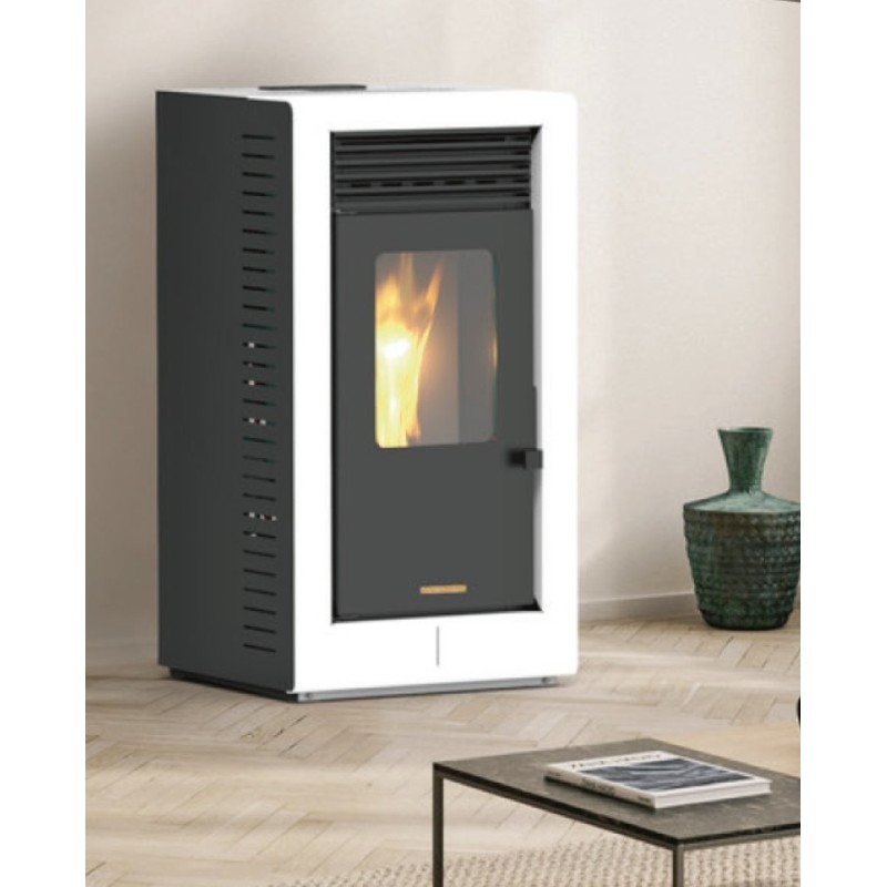 ESTUFA PELLET 8KW AUTOLIMPIANTE NEPRA BLANCA