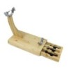 JAMONERO MADERA C/ TABLA Y CUCHILLOS 02121