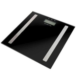 BASCULA BAÑO DIGITAL GRASA 180KG NEGRO 33706