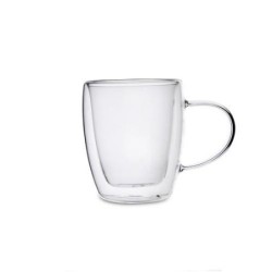 TAZA DOBLE PARED VIDRIO TRANSPAR 30CL SERENIA QUID