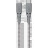 CABLE USB-C/ USB-C LIGTNG 1.2M 3A GRIS F149006