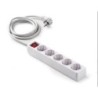 BASE 5 TOMAS/TT. CON INTERRUPTOR CABLE 3 M. 9/805