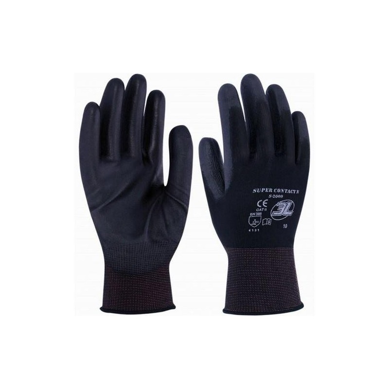 GUANTE SUPERCONTACT N BOLSON NEGRO T.10 SC-2000B
