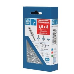 REMACHE ALUMINIO 4,0X16 ECOBLISTER (C-85)