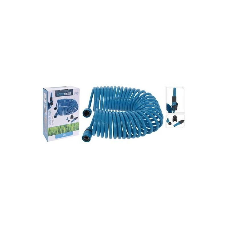 MANGUERA DE RIEGO 10M 11MM AZUL/GRIS