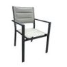SILLA CON REPOSABRAZOS ALUMINIO GRIS CLARO 804196