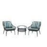 SET GANDIA (1 MESA 2 SILLAS) RATAN PLANO GRIS