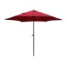 PARASOL ACERO ROJO DIAMETRO 2.7M 893414
