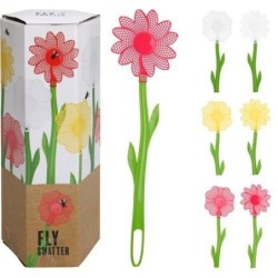 PALA MATAMOSCAS FLOR 48X12CM COLORES SURTIDOS
