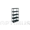 ESTANTERIA 4080/5C.5 ESTANTES RESINA.NEGRA.1002694